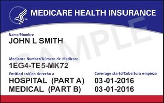 medicare card example
